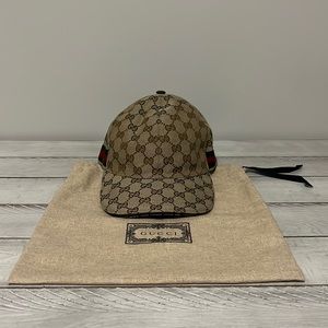 Original GG canvas baseball hat with Web